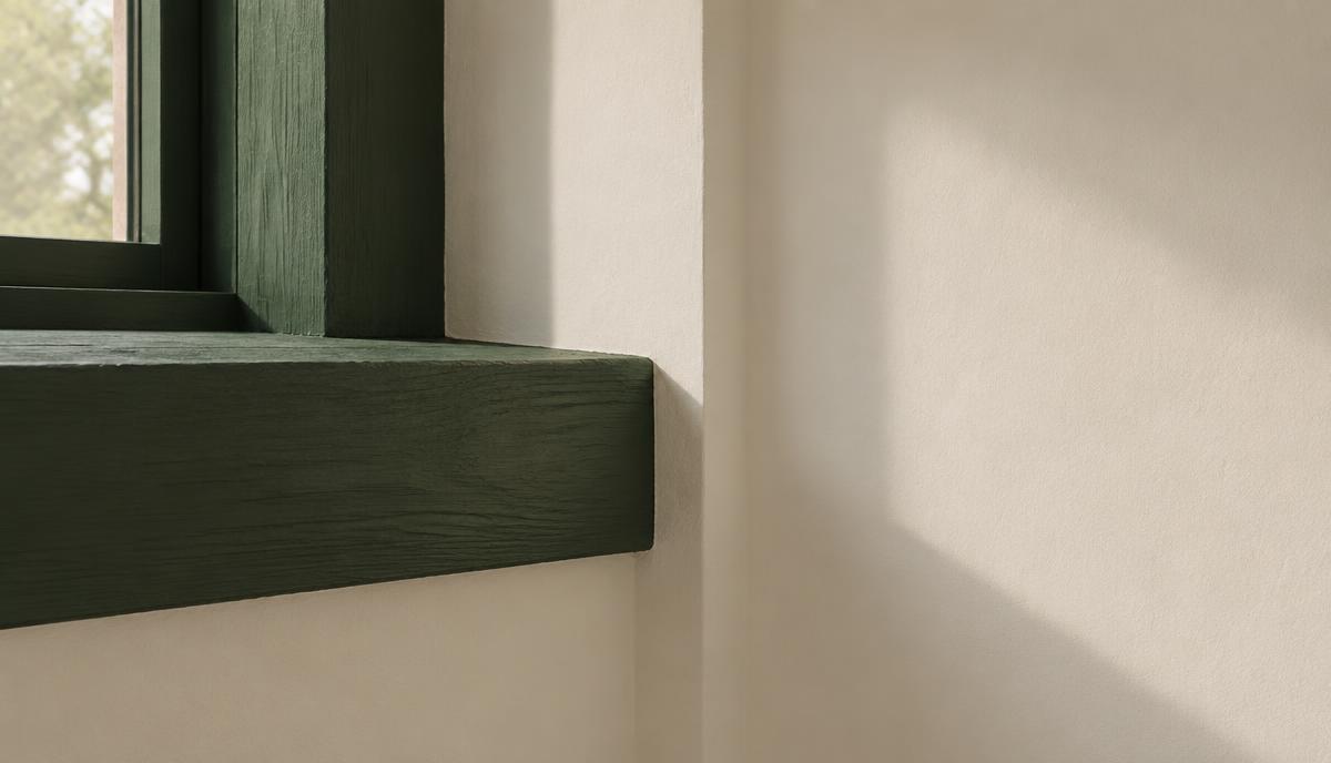 Calm Scandinavian interior detail with warm daylight